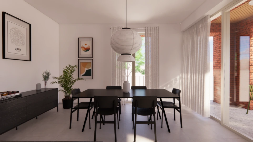 Inrichting gemeenschappelijke ruimte en business flats