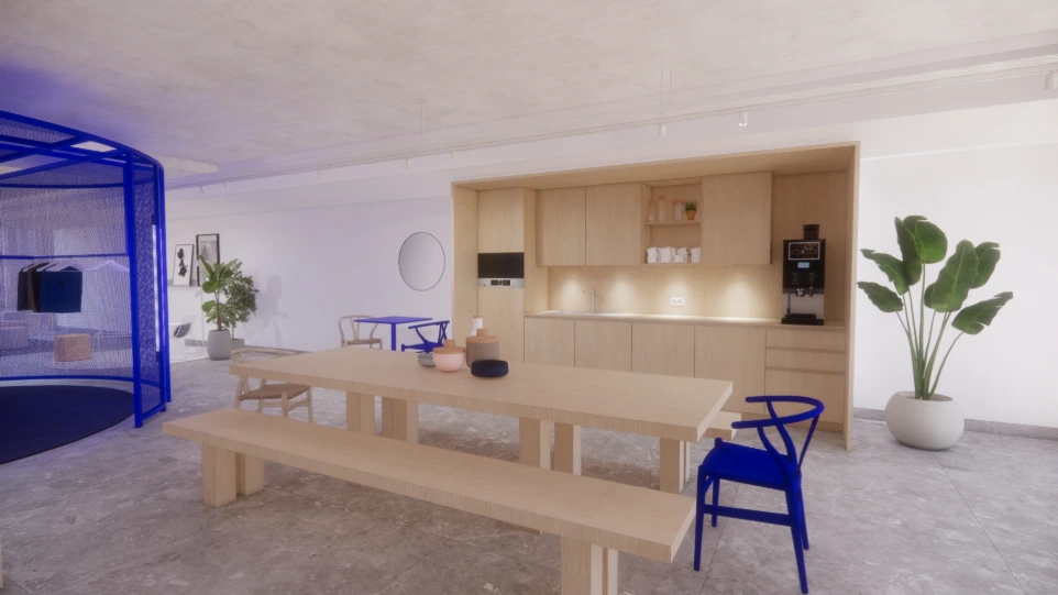 Inrichting gemeenschappelijke ruimte en business flats