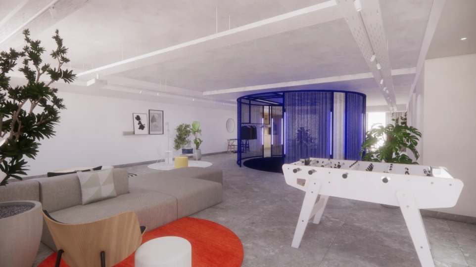 Inrichting gemeenschappelijke ruimte en business flats
